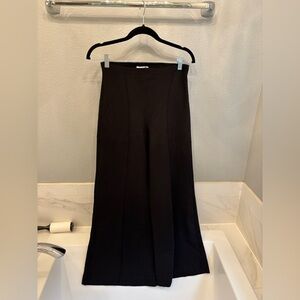 Chic Black Wide Leg Women's Pants